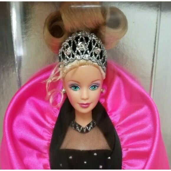 Vintage 98 Barbie Doll SPECIAL EDITION Rare 20200 Pink Black Silver Nostalgia - Picture 2 of 12